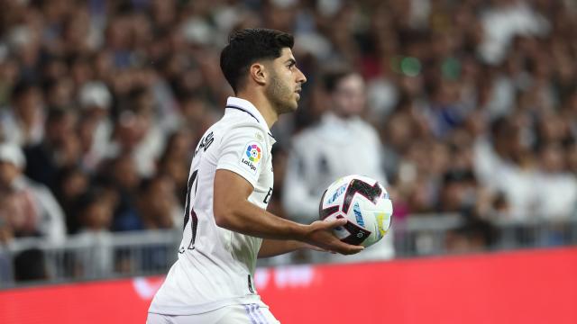 Marco Asensio, en un partido del Real Madrid de la temporada 2022/2023