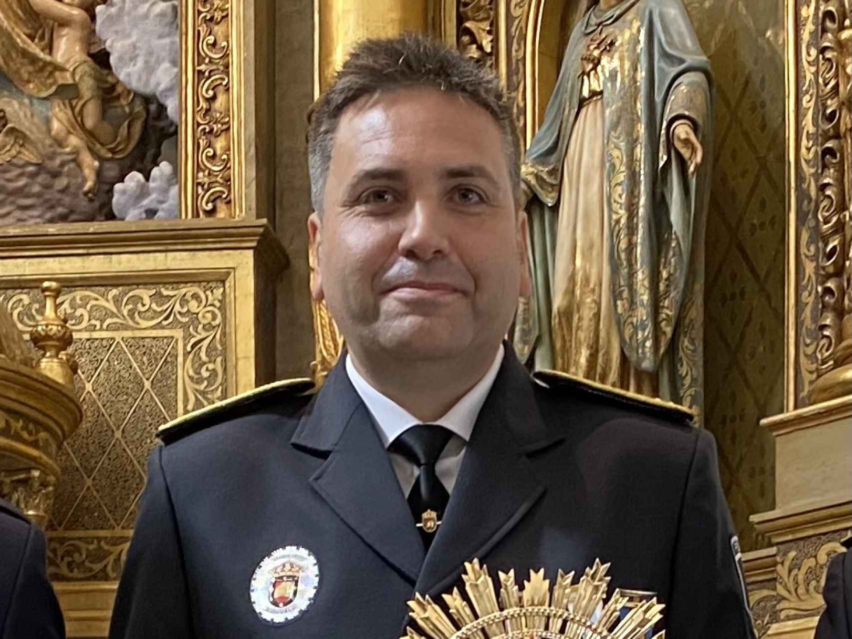 El policía local de Guijuelo Clemente Iglesias