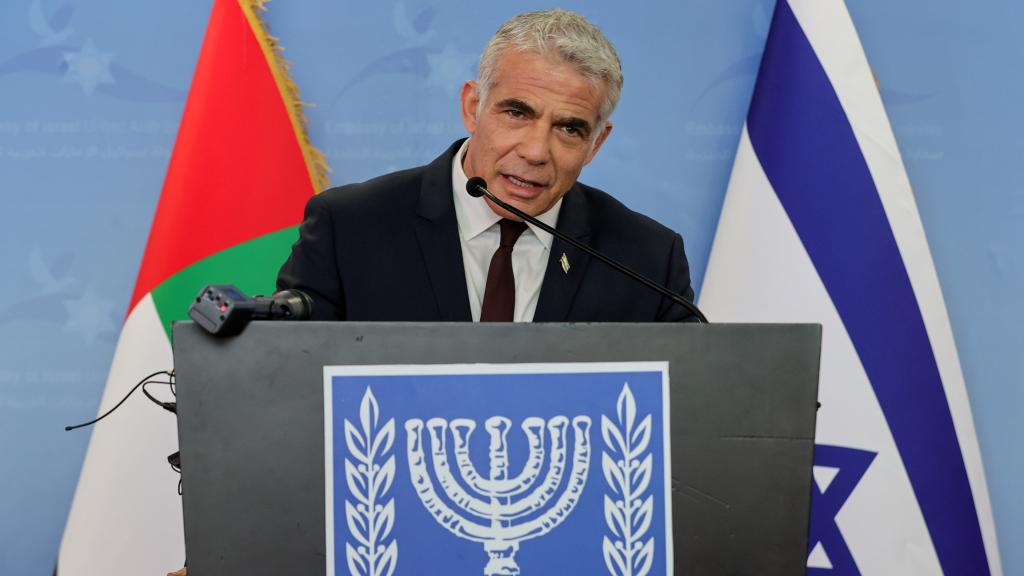 El primer ministro israelí, Yair Lapid, en una conferencia en Dubai el año pasado.