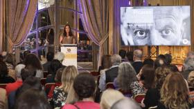 Inés Rey en la presentación en París.