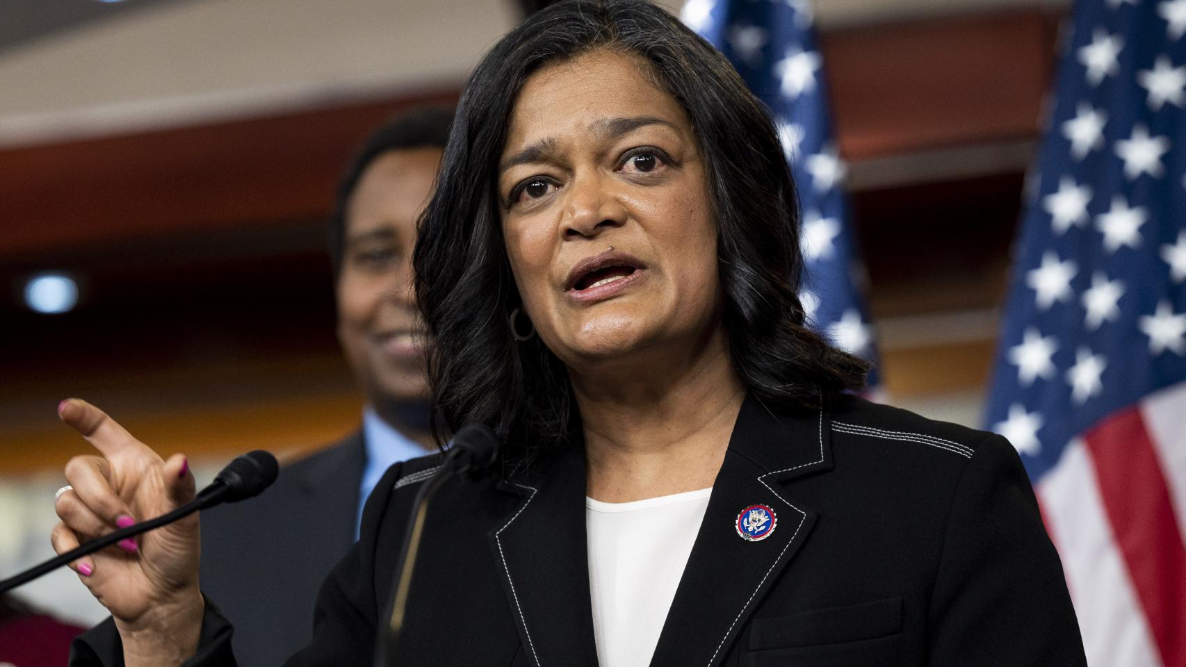 La presidenta del caucus demócrata, Pramila Jayapal.