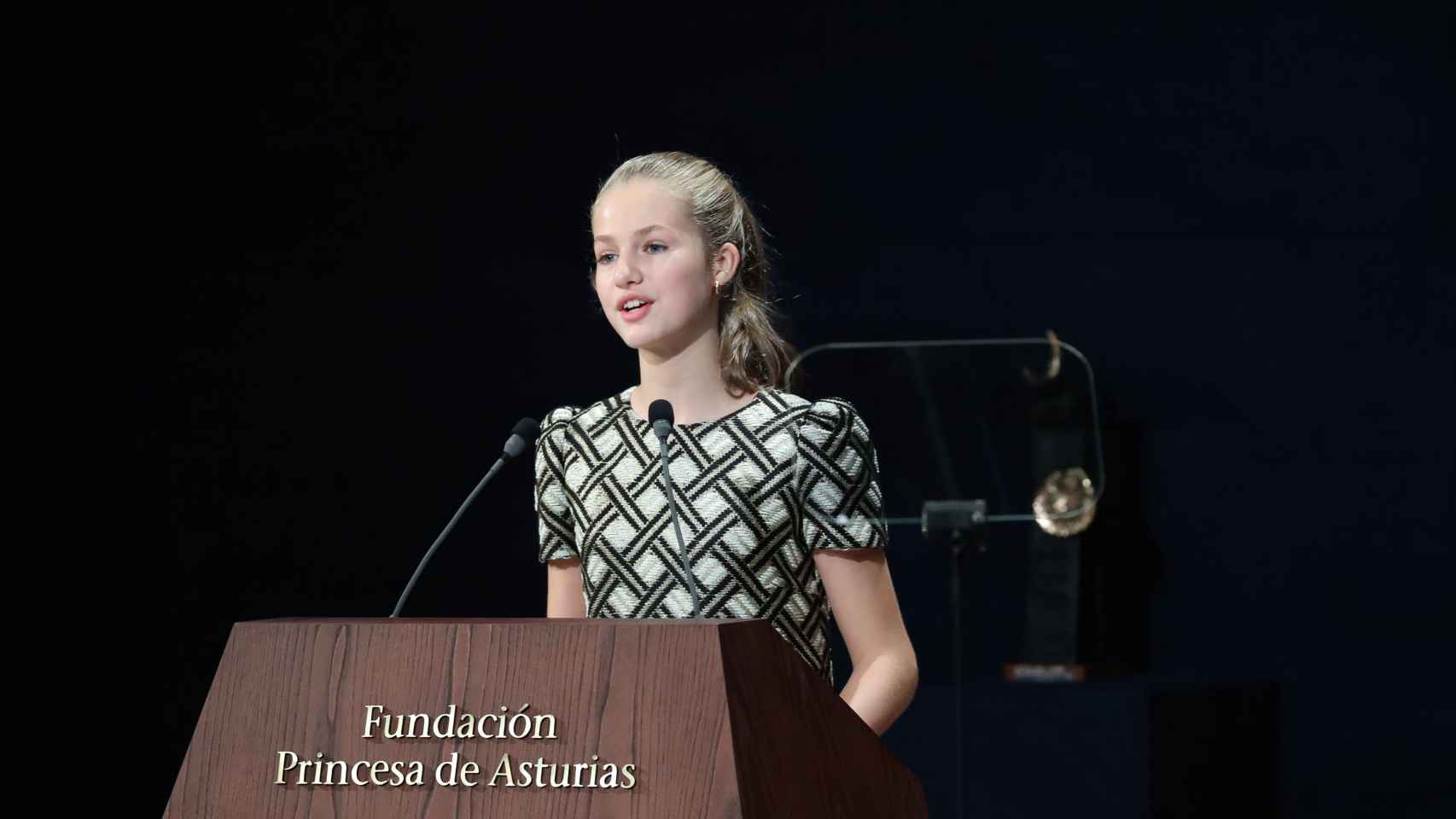 Leonor en los Premios Princesa de Asturias en 2021.