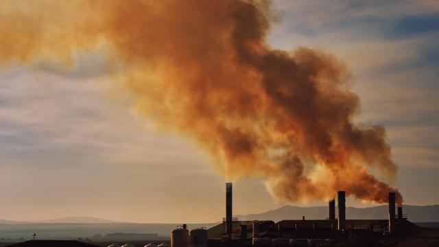 Humo de una central termoeléctrica.