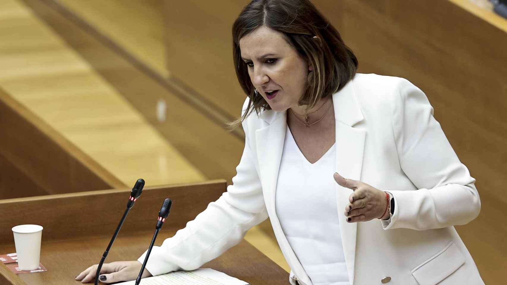 María José Catalá, en una sesión de control el pasado 20 de octubre.