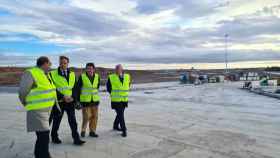 El alcalde de Salamanca visita las obras en el polígono de Peña Alta