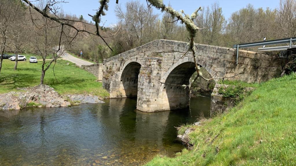 Puente sobre el río Tuela en Hermisende