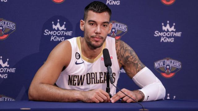 Willy Hernangómez, en rueda de prensa.