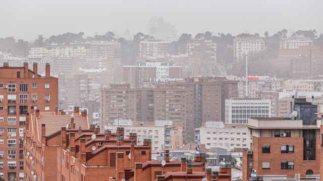 Contaminación en torno a edificios residenciales de Madrid.