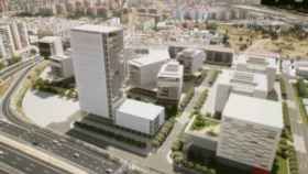 Recreación del posible desarrollo del sector EPCOS, el terreno de la antigua Siemens en Málaga.