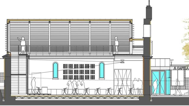 Transformación de la capilla del Balneario de Arteixo (A Coruña) en un centro socio-cultural.