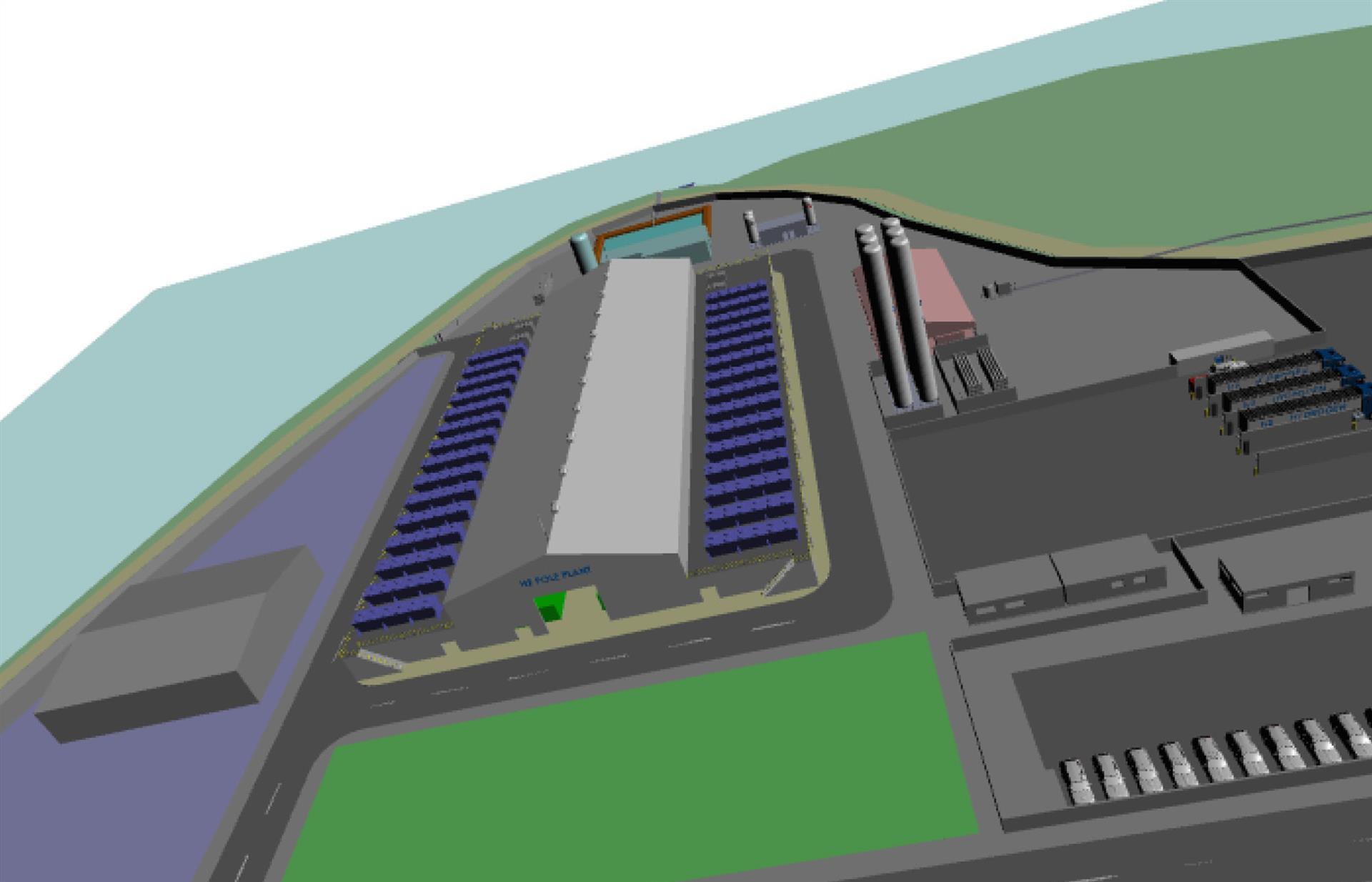 Imagen del proyecto de la planta de Reganosa y EDP
