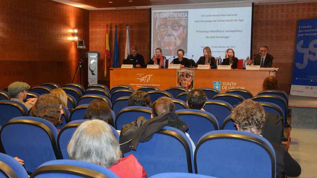 Inauguración del encuentro en el Centro de Visitantes del Parque Nacional Islas Atlánticas de Galicia.