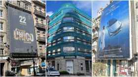 El edificio Colón 22, el Edficio Ribas y Colón 31.