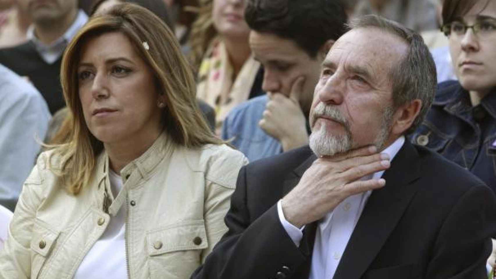 Juan Barranco (derecha), junto a la socialista andaluza Susana Díaz.