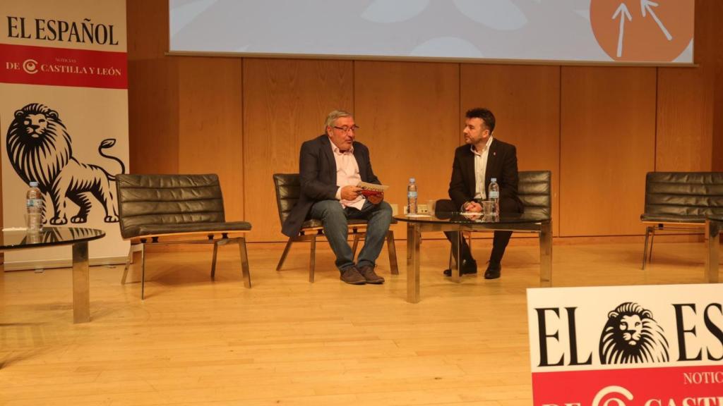 El concejal de festejos de Guijuelo durante su intervención en el I Foro Salamanca Impulsa