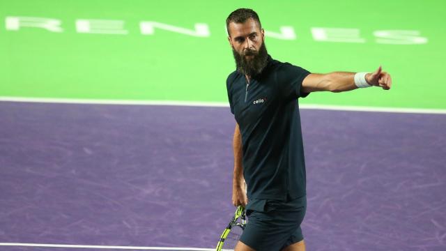 Benoit Paire, durante un partido en Niza.