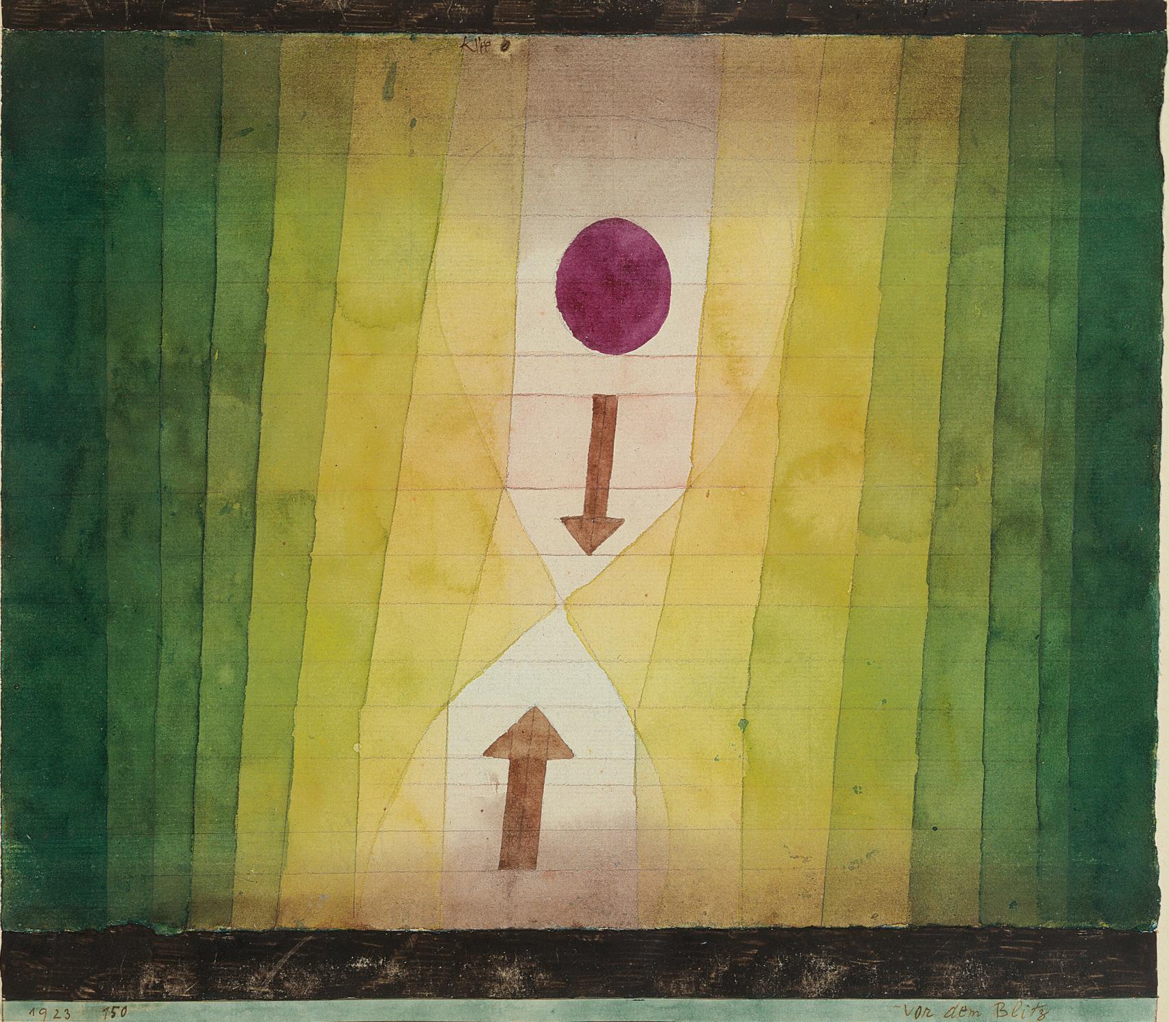 Paul Klee: 'Antes del relámpago' (1923)