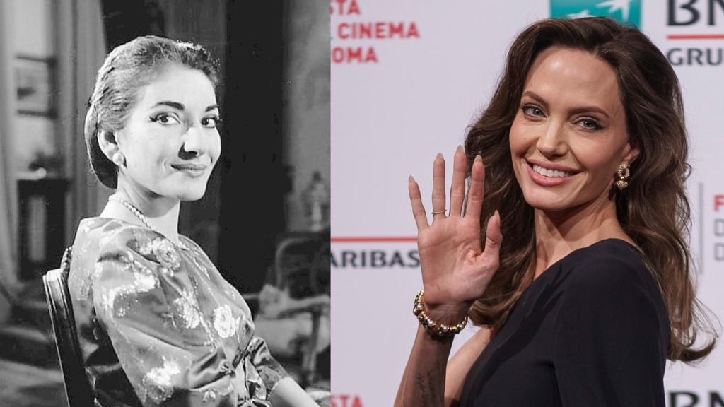 Maria Callas (izq) y Angelina Jolie (dcha).