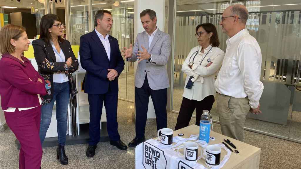 El delegado del Gobierno esta mañana en Vigo.