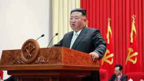Kim Jong-Un en una ceremonia este miércoles.