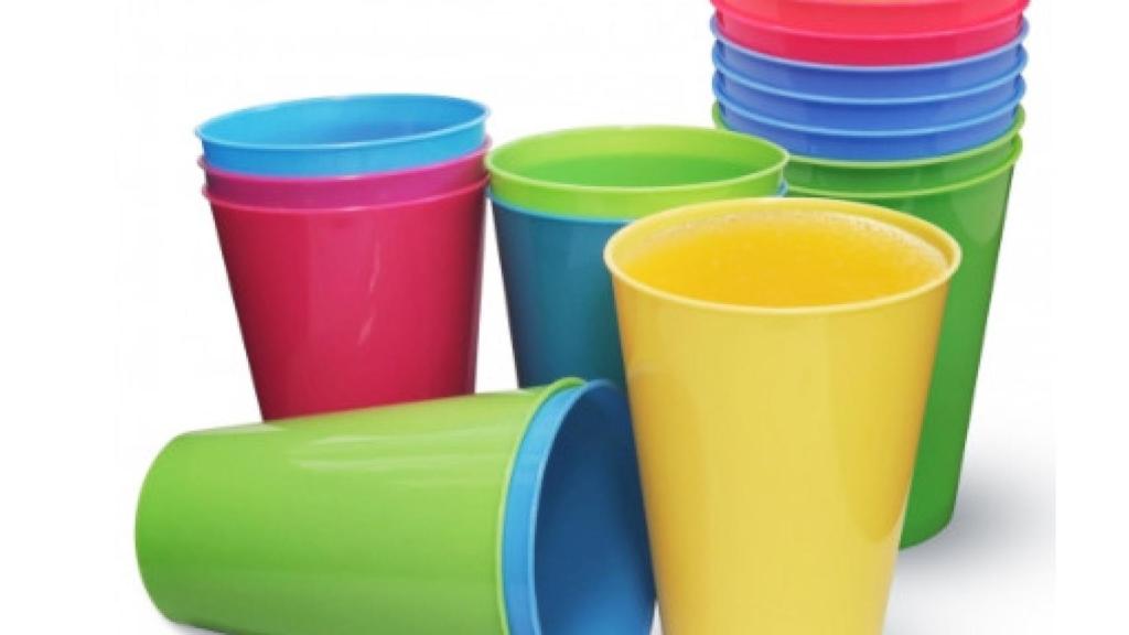 Vasos reutilizables de Carrefour