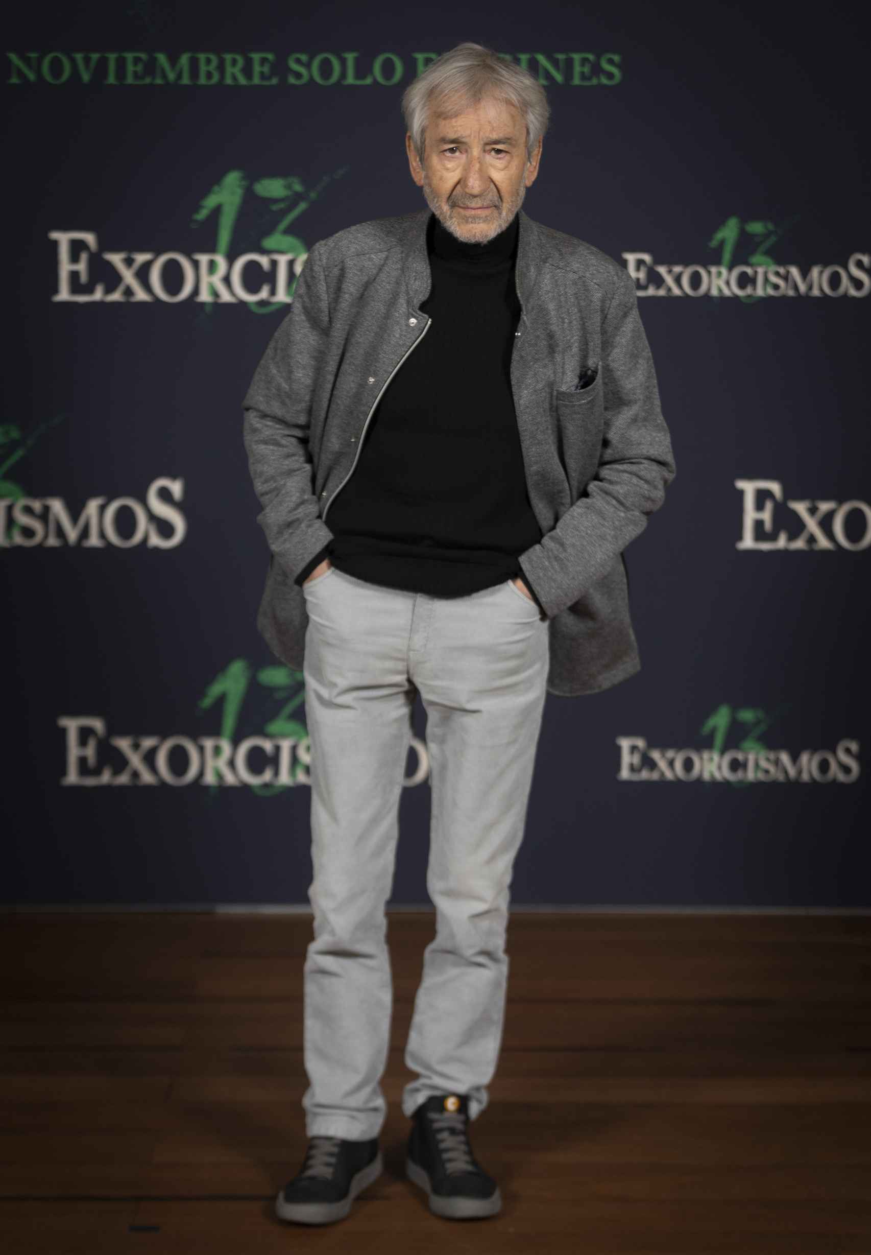 José Sacristán en la presentación de '13 exorcismos' en Madrid.