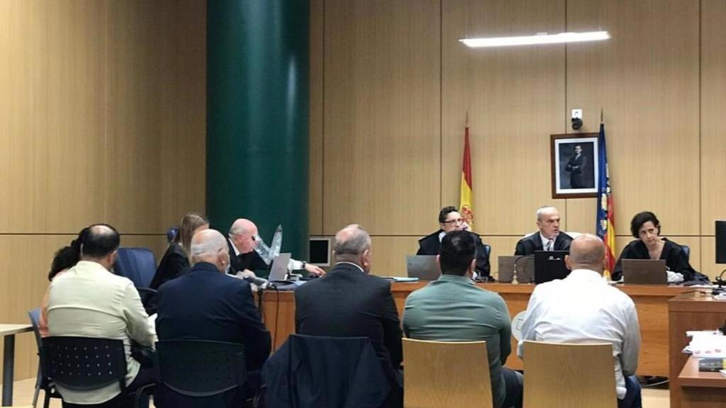 Los acusados en el juicio celebrado esta semana en Valencia.