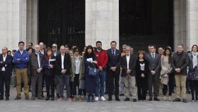 El Ayuntamiento de Valladolid en el minuto de silencio