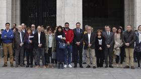 Teresa Rodríguez Llamazares y el Ayuntamiento de Valladolid en el minuto de silencio
