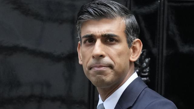 Rishi Sunak tras convertirse en primer ministro de Reino Unido.