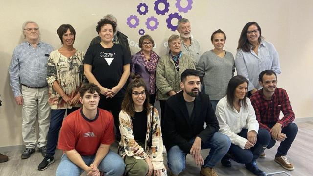 Los miembros que componen la lista ayer en Ferrol