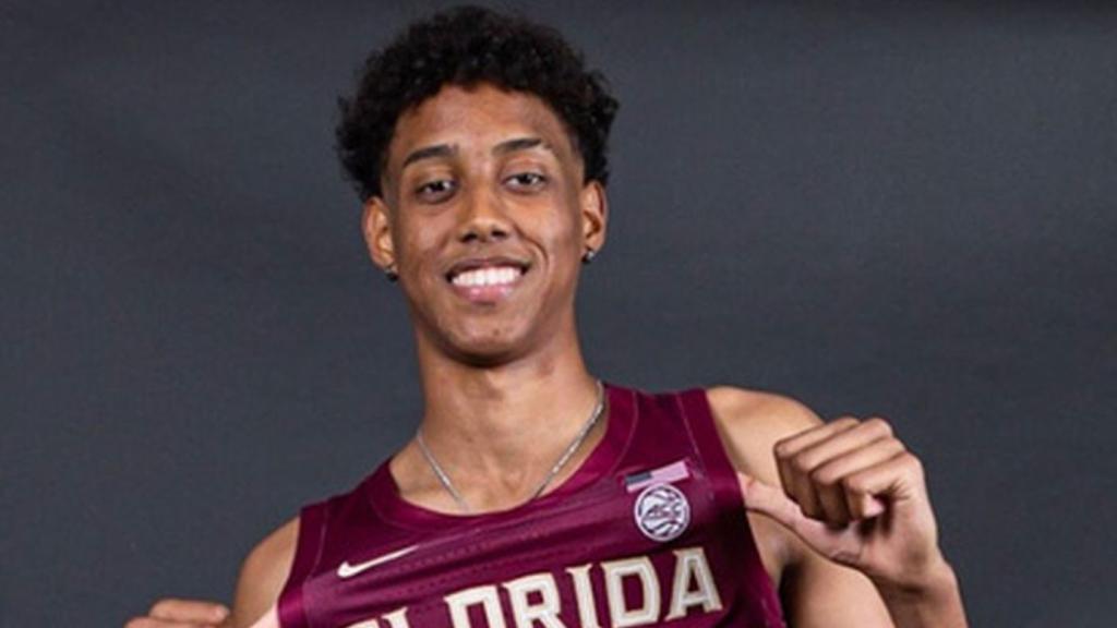 Baba Miller, con la camiseta de Florida State de la NCAA