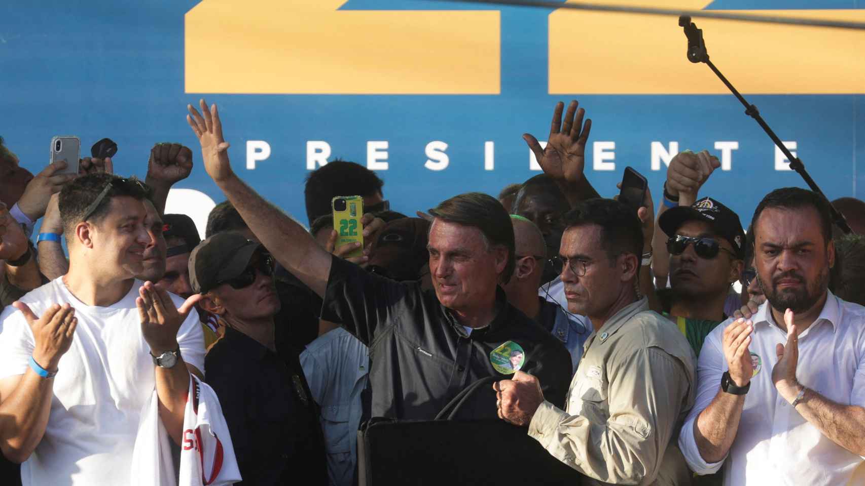Bolsonaro en campaña.