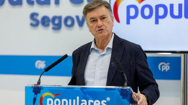 El secretario autonómico del Partido Popular de Castilla y León, Francisco Vázquez, en Segovia