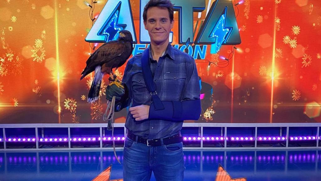 El presentador, en su programa, 'Alta tensión'.