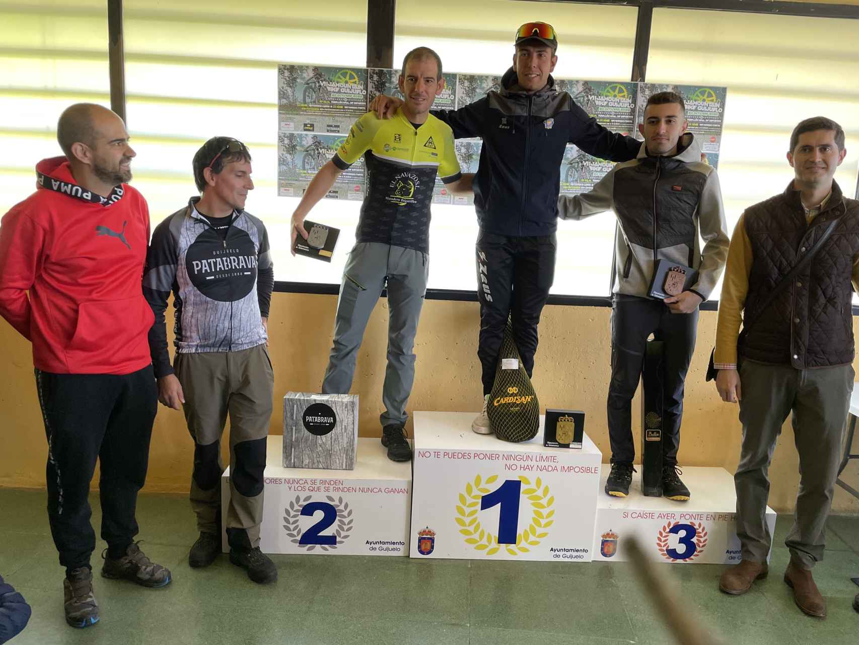 Ganadores de la carrera larga VII Jamountain Bike Guijuelo.