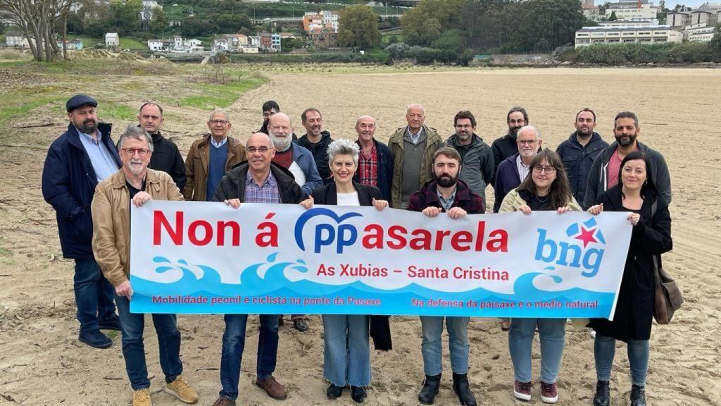 BNG llama a la movilización para paralizar la pasarela As Xubias-Santa Cristina de A Coruña