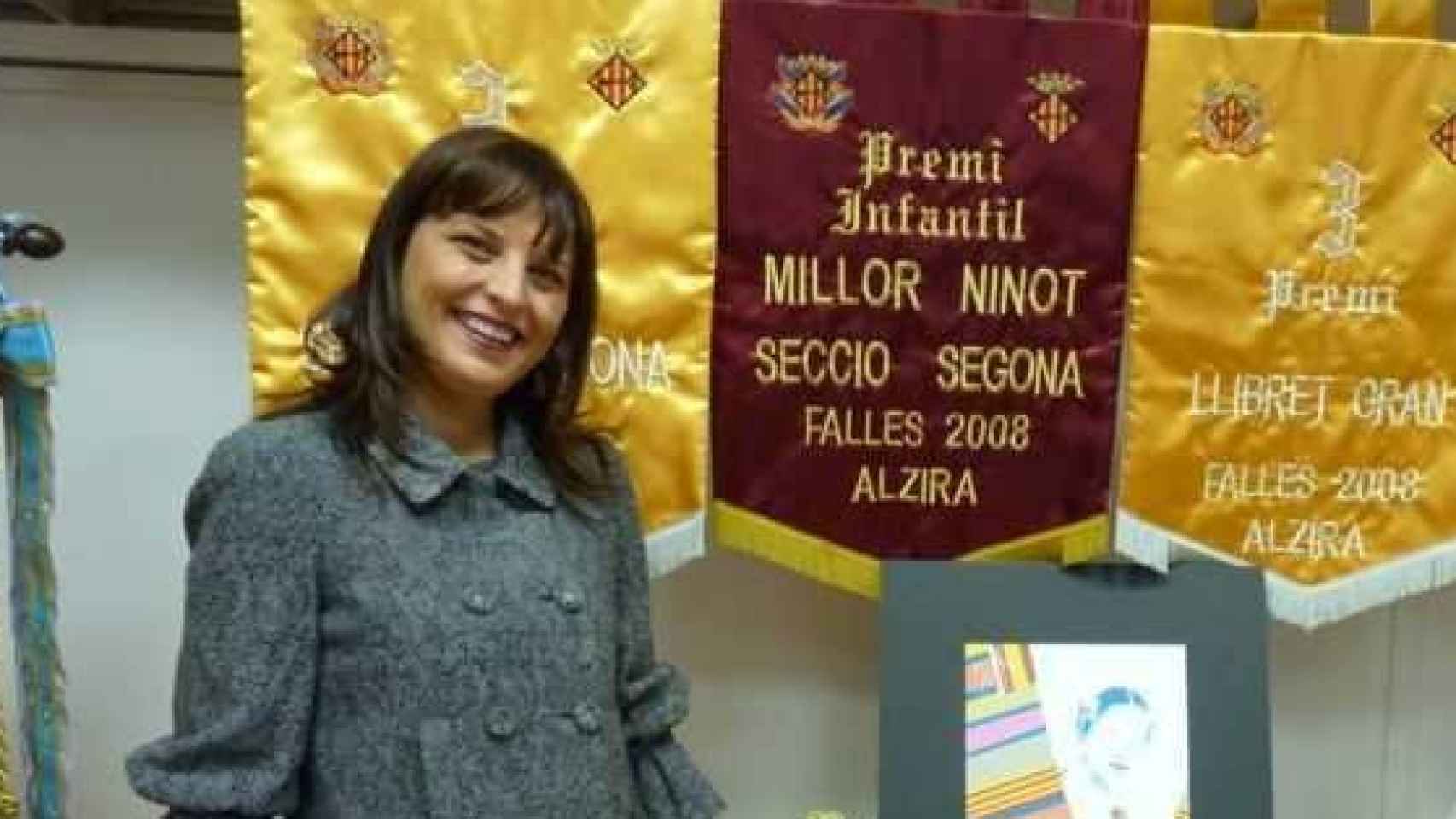Deborah Salom, hija de Consuelo y pareja de Sergio, el año que fallera mayor.
