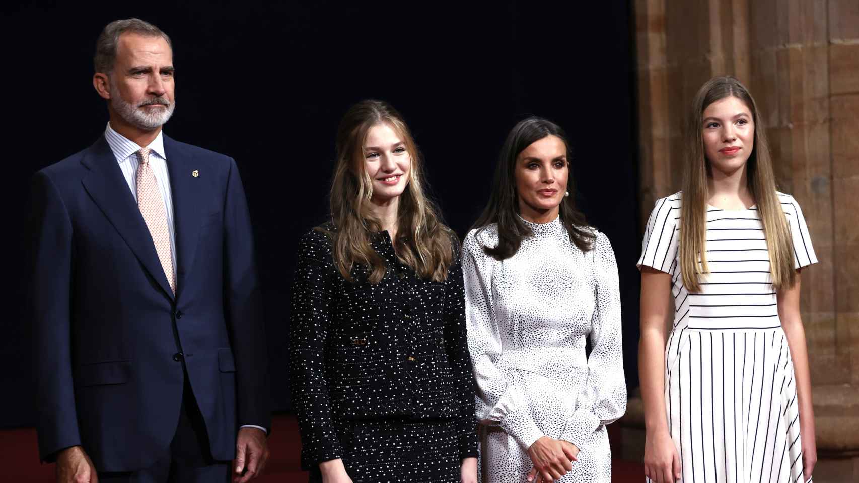 La Familia Real en uno de los actos de los Premios Princesa de Asturias 2022.