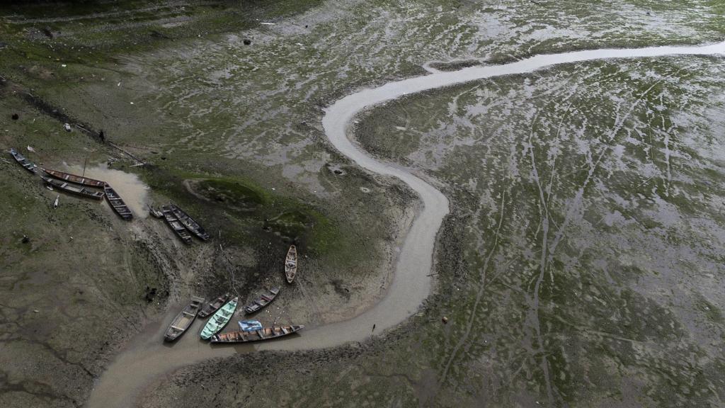 La sequía del Lago do Aleixo en el Amazonas, en Manaos (Brasil), a el 25 de octubre de 2022.