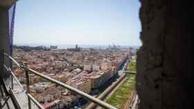 Vistas del Centro de Málaga desde una de las torres de Martiricos.