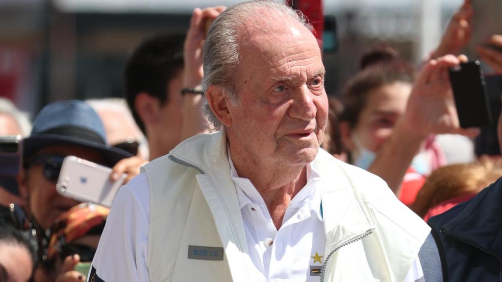 Juan Carlos I en Sanxenxo en mayo de este año.