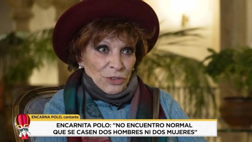 Encarnita Polo en su entrevista en 'Socialité'.