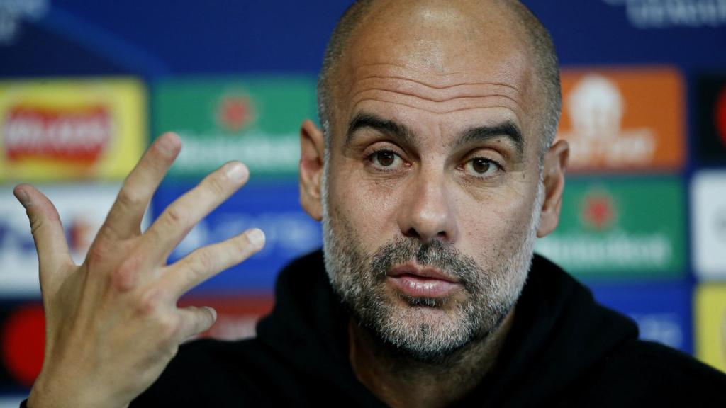 Pep Guardiola, en rueda de prensa de la Champions League 2022/2023