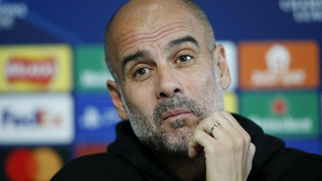 Pep Guardiola, en rueda de prensa de la Champions League 2022/2023