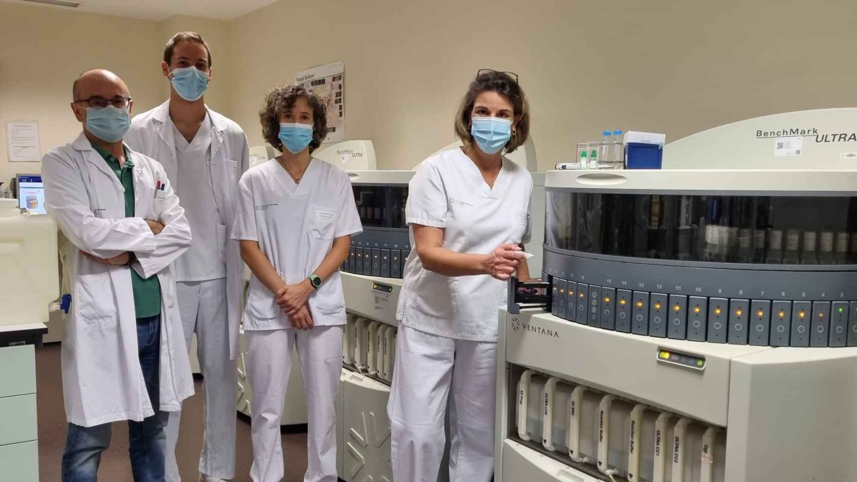 El equipo de Anatomía Patológica del Hospital Álvaro Cunqueiro de Vigo.