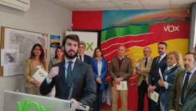Los miembros de Vox en Zamora presentando los PGE de 2023