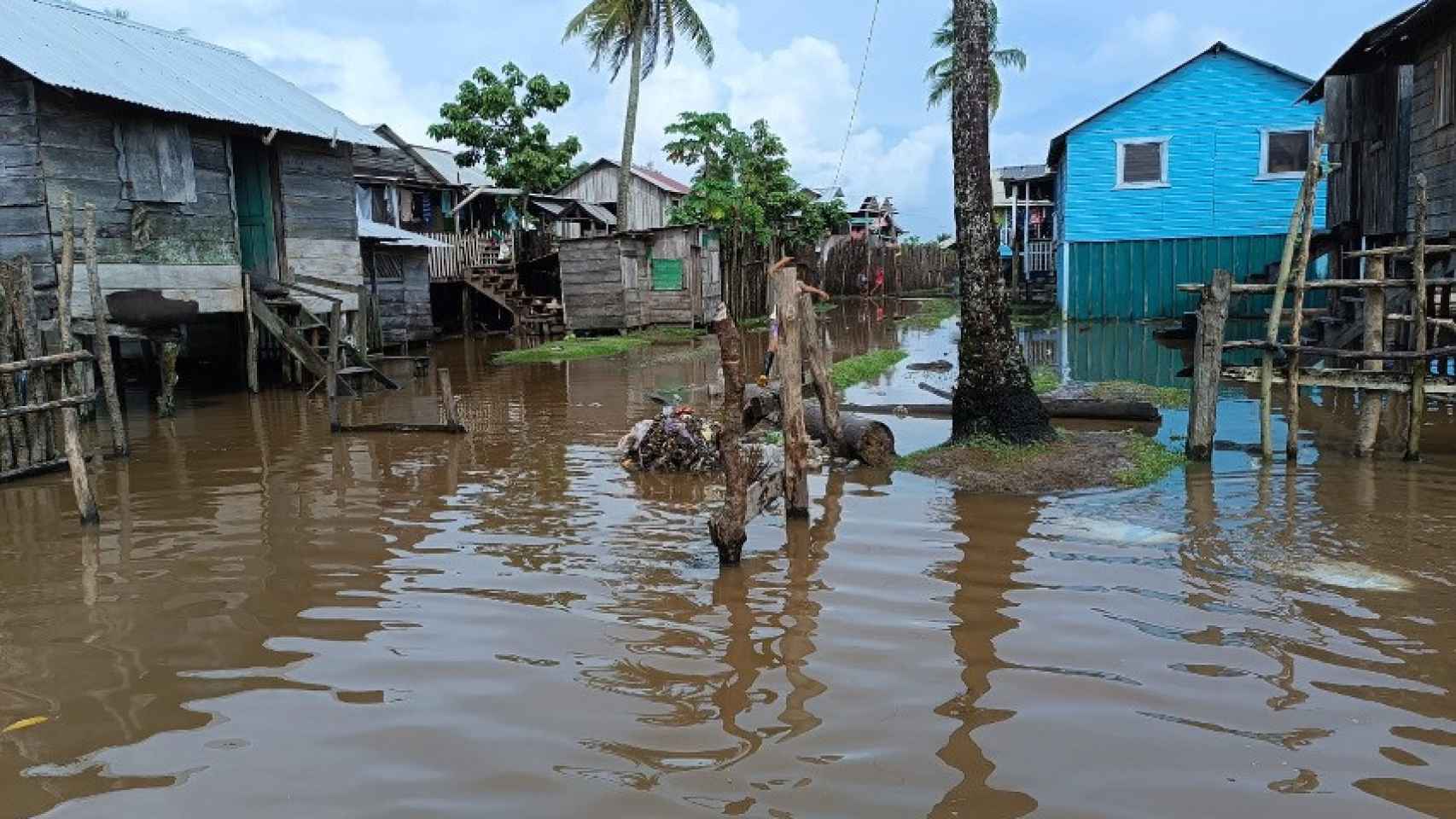 Inundación en el departamento de Gracia de Dios (Honduras)
