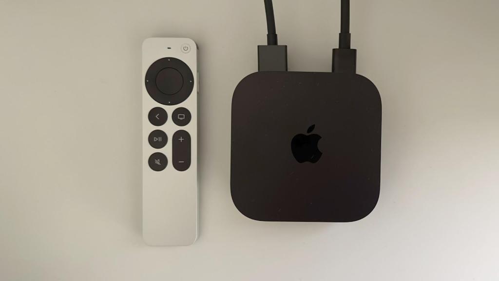 Apple TV 4K y su mando.