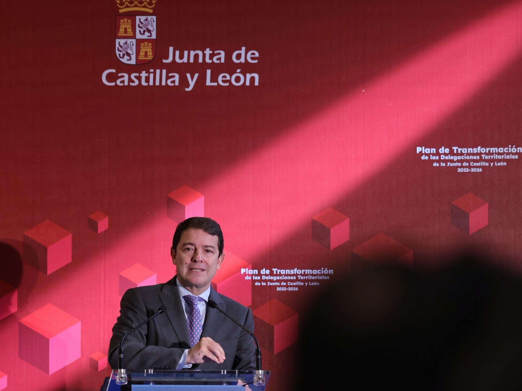 Mañueco en la presentación Plan de Transformación Delegaciones Territoriales